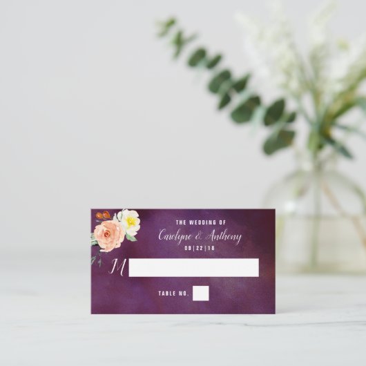 ザロマンスイン開花結婚ズコレクション プレイスカード (スタンド正面)