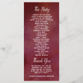 ザロマンスイン開花結婚ズコレクション プログラム (裏面)