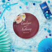 ザロマンスイン開花結婚ズコレクション ペーパープレート (パーティー)