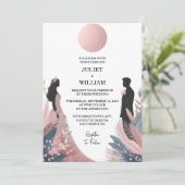 ザロングトゥルレガルグラム王室の赤面ピンク結婚ズ 招待状 (スタンド正面)