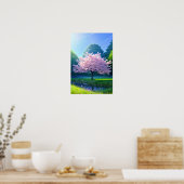 ザロンリーさくらんぼツリー ポスター (キッチン)