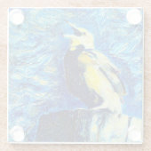 ザロンリーバードヴァンゴッホスタイル ガラスコースター (裏面)