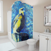 ザロンリーバードヴァンゴッホスタイル シャワーカーテン (インサイチュ)