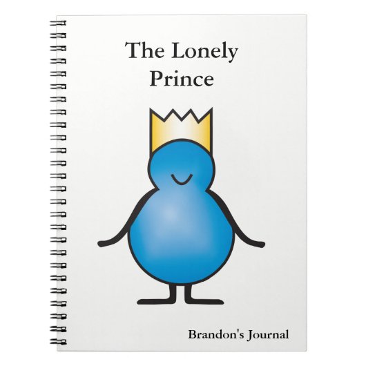ザロンリープリンスコレクションパーソナライズされた ノートブック (正面)