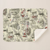 ザローサーズクラブ墓地パターン シェルパブランケット (正面(横))