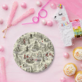 ザローサーズクラブ墓地パターン ペーパープレート (パーティー)