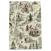 ザローサーズクラブ墓地パターン ミディアムペーパーバッグ (正面)