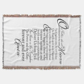 ザローズズ祈りの言葉キリスト教聖なる書物、 経典聖書 スローブランケット (正面)