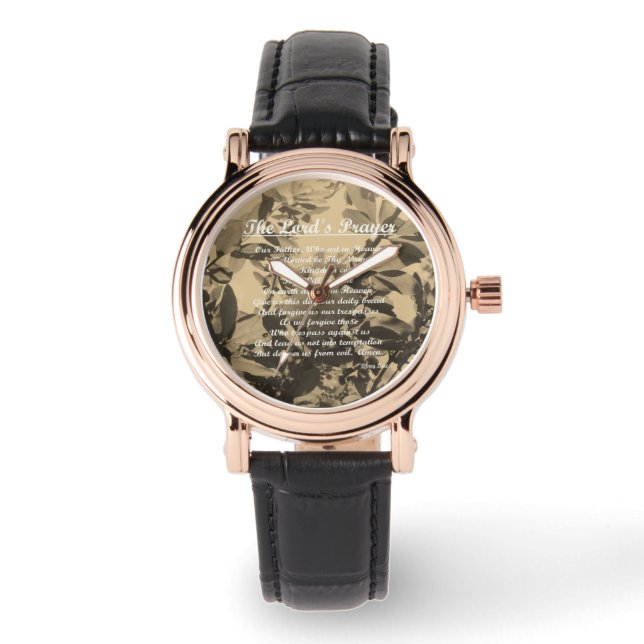 ザローズズ祈りの言葉ヴィンテージ 腕時計 (正面)