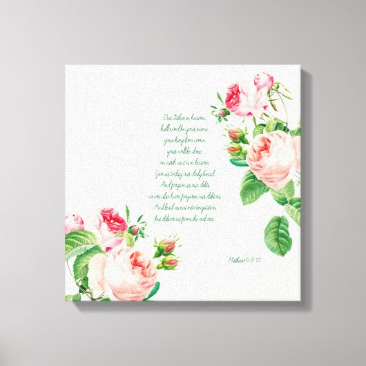 ザローズズ祈りの言葉 キャンバスプリント (正面)