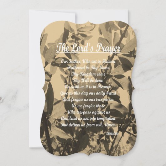 ザローズズ祈りの言葉 シーズンカード (正面)