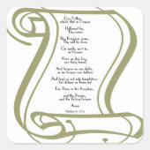 ザローズズ祈りの言葉 スクエアシール (正面)