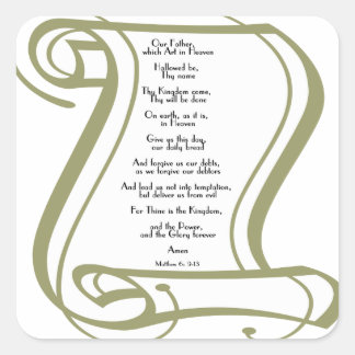 ザローズズ祈りの言葉 スクエアシール