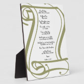 ザローズズ祈りの言葉 フォトプラーク (側面)