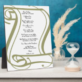 ザローズズ祈りの言葉 フォトプラーク (側面)