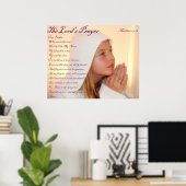 ザローズズ祈りの言葉 ポスター (ホームオフィス)