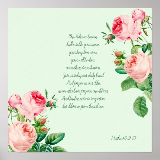 ザローズズ祈りの言葉 ポスター (正面)