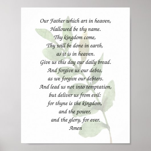 ザローズズ祈りの言葉 ポスター (正面)