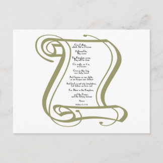 ザローズズ祈りの言葉 ポストカード