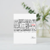 ザローズズ祈りの言葉 ポストカード (スタンド正面)