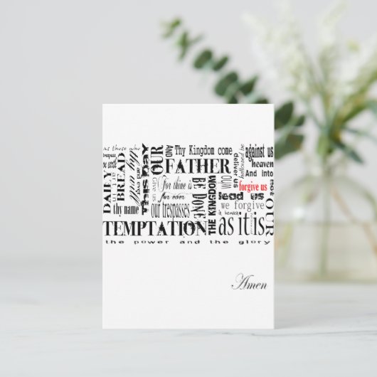 ザローズズ祈りの言葉 ポストカード (スタンド正面)