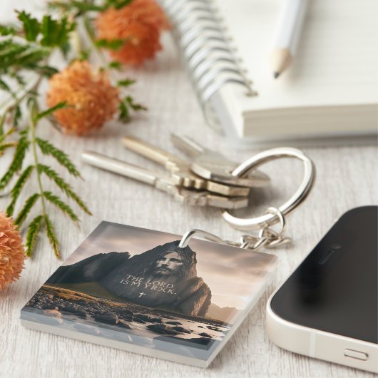 ザローズズ顔オンロッキーマウンテン キーホルダー (正面右)