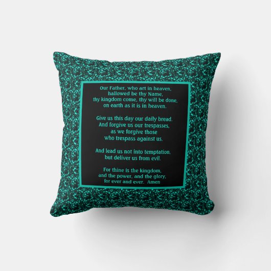 ザローズ祈りの言葉アワーファー抽象芸術     クッション (裏面)