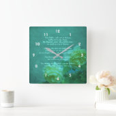 ザローズ祈りの言葉アワーファー       スクエア壁時計 (ホーム)