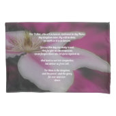 ザローズ祈りの言葉我が父クレマティス  枕カバー (正面)