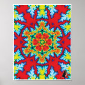 ザローゼイキネティックコラージュ万華鏡のように千変万化するパターンポスター ポスター (正面)
