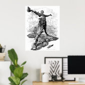 ザロードコロッソス風刺画byエドワード・サムボーン ポスター (ホームオフィス)