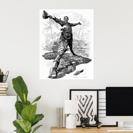 ザロードコロッソス風刺画byエドワード・サムボーン ポスター (ホームオフィス)