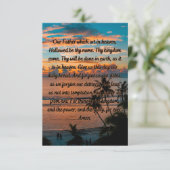 ザロードズデイリー祈りの言葉フラットグリーティングカード カード (スタンド正面)