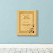 ザロードズ祈りの言葉わが父ローズブド キャンバスプリント (インサイチュ (ウッドフロア))