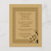 ザロードズ祈りの言葉わが父ローズブド ポストカード (正面)