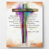 ザロードズ祈りの言葉クロス フォトプラーク (正面)