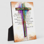 ザロードズ祈りの言葉クロス フォトプラーク (側面)