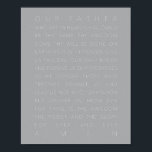 ザロードズ祈りの言葉グレー ポスター<br><div class="desc">ザロードズ祈りの言葉グレー</div>
