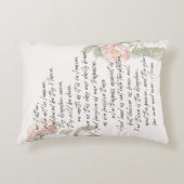 ザロードズ祈りの言葉ソフトパステルフローラ アクセントクッション (正面)
