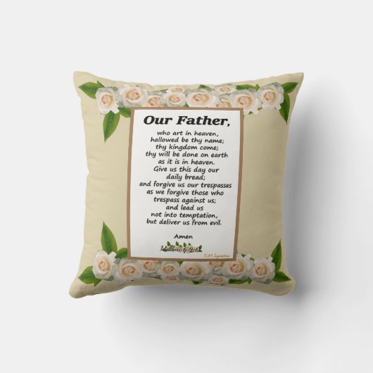 ザロードズ祈りの言葉ツーウェイクッション クッション (裏面)