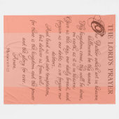 ザロードズ祈りの言葉フリースブランケット フリースブランケット (正面(横))