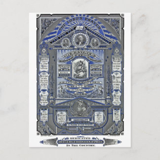 ザロードズ祈りの言葉ヴィンテージ版木、銅版、版画 ポストカード