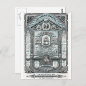 ザロードズ祈りの言葉ヴィンテージ版木、銅版、版画 ポストカード (正面/裏面)