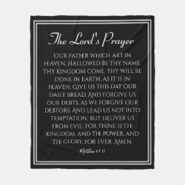 ザロードズ祈りの言葉勇気付けられる フリースブランケット