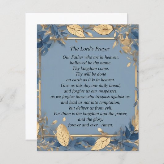 ザロードズ祈りの言葉 (正面/裏面)