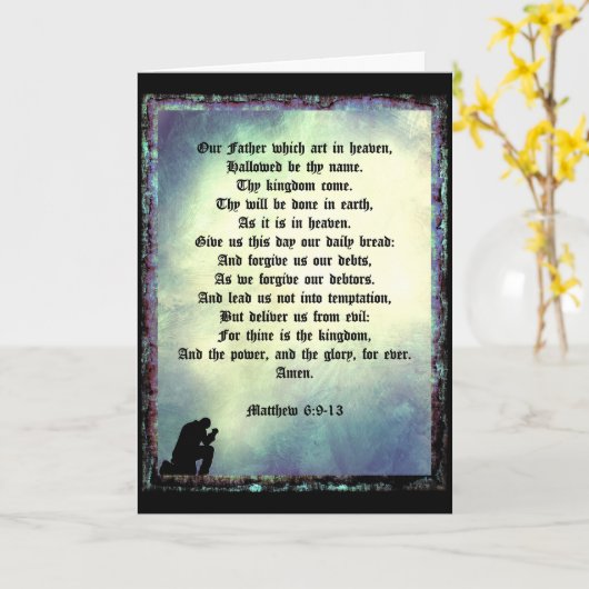 ザロードズ祈りの言葉 カード (黄色い花)