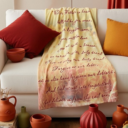 ザロードズ祈りの言葉 フリースブランケット