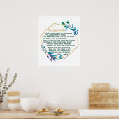 ザロードズ祈りの言葉 ポスター (キッチン)