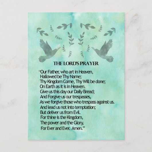 ザロードズ祈りの言葉 ポストカード (正面)