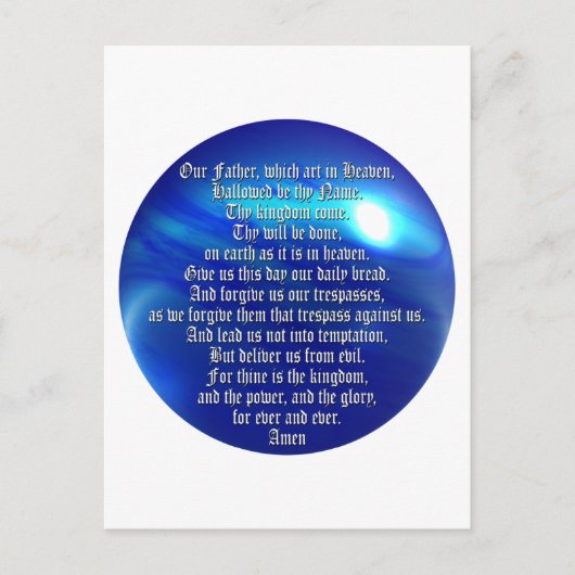 ザロードズ祈りの言葉 ポストカード (正面)